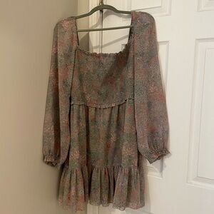 Aritzia off the shoulder floral dress size 1X with tags